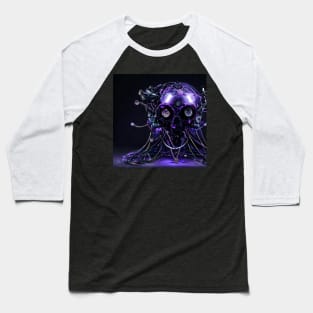 Alien DJ Skull Baseball T-Shirt